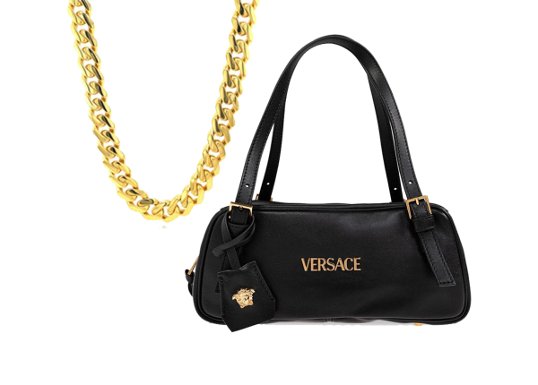Cuban Link & Versace Bag