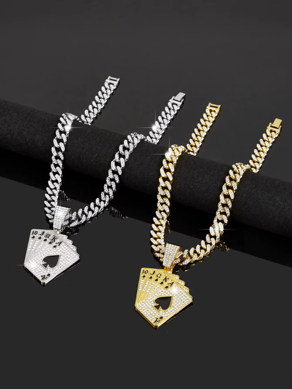Ice Poker & Pendant Cuban Chain - Image 2