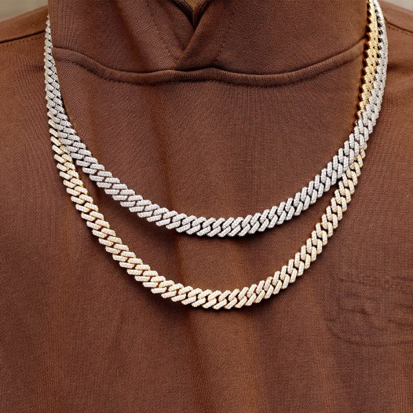 12Mm Real 18K or White Gold Plated Diamond Iced Out Cuban - Image 3